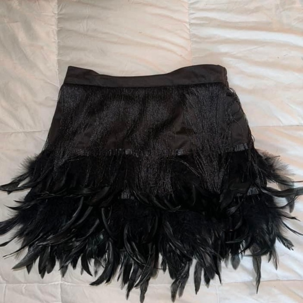 Feather and Fringe skirt